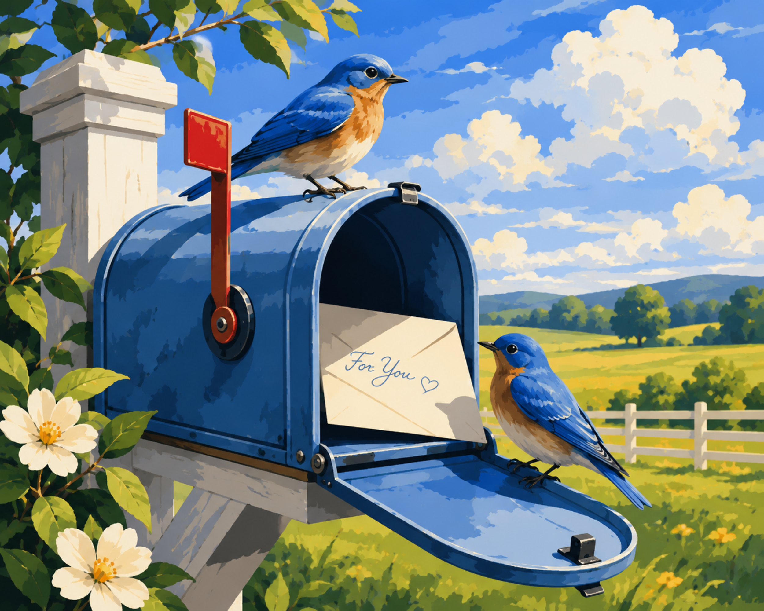 Bluebird Mailbox