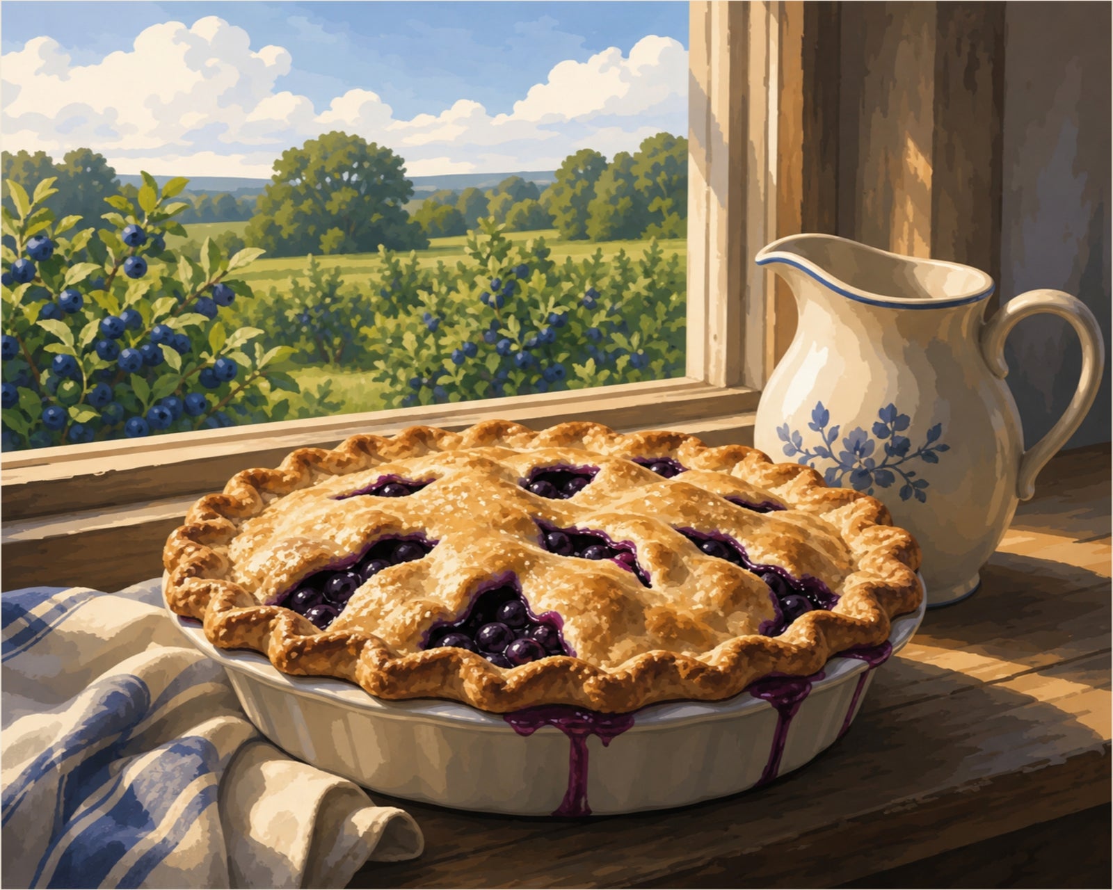 Tarte aux bleuets