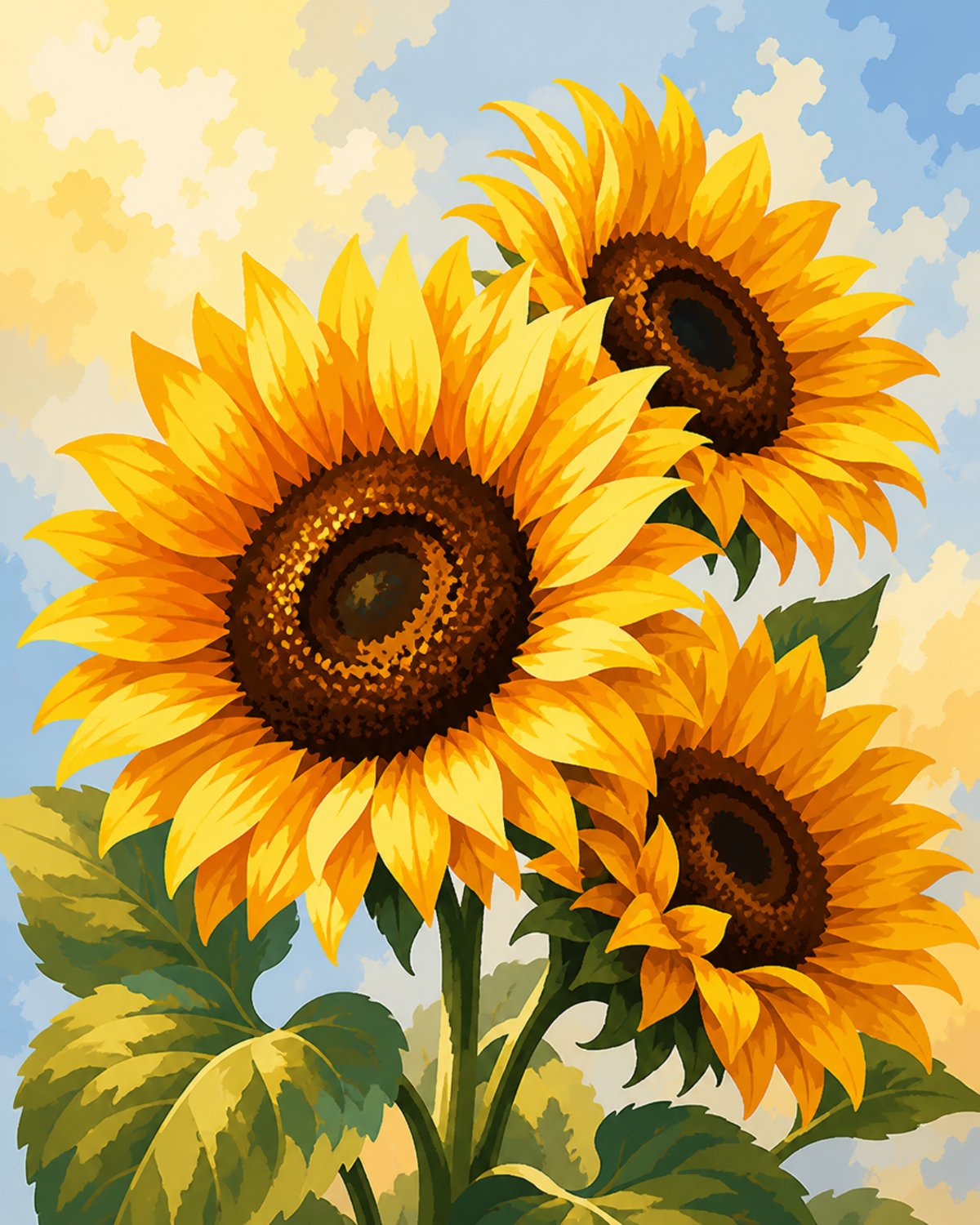 Tournesols dorés