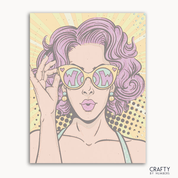 Pop art girl portrait inspired by famous paintings and vincent van gogh famous paintings style.