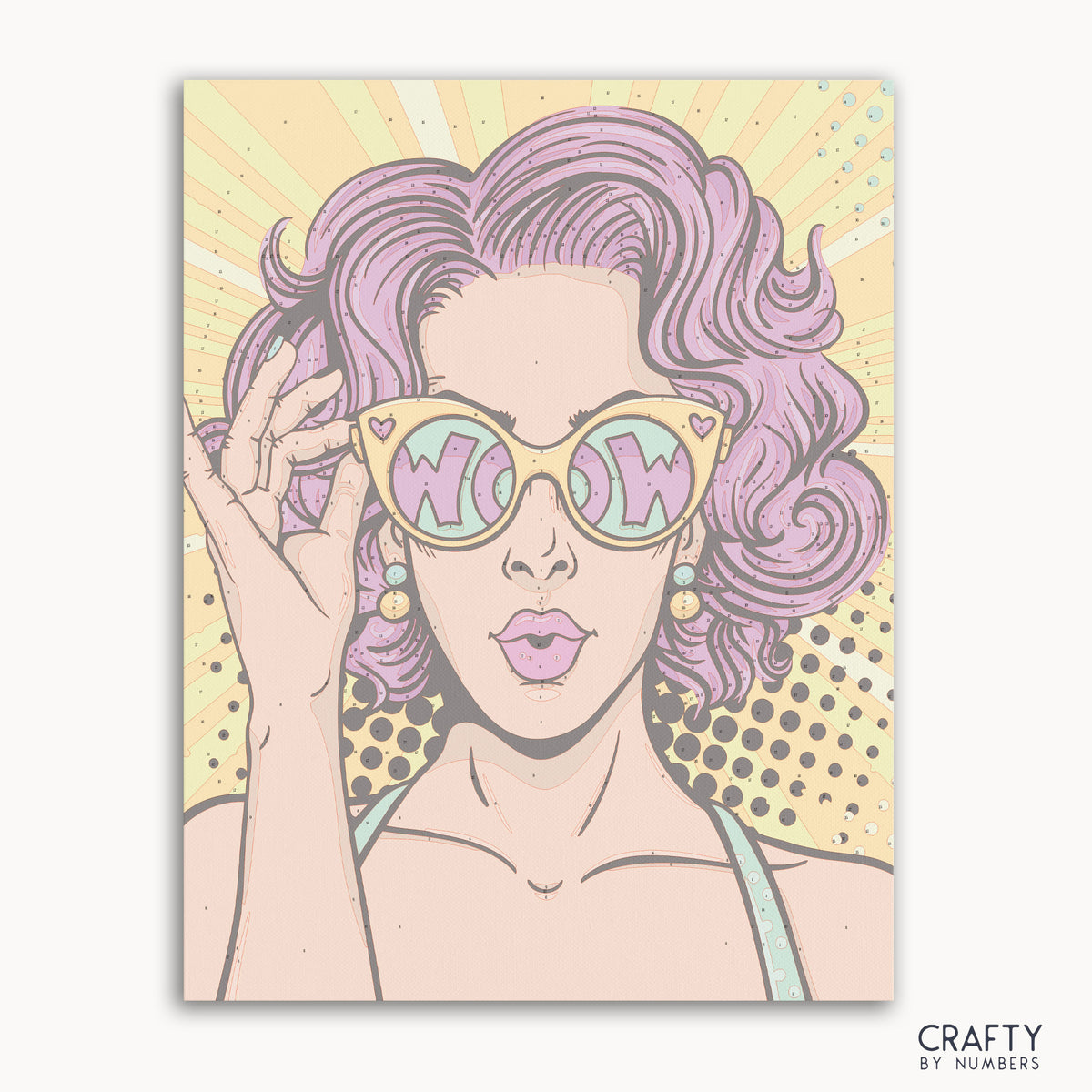 Portrait de fille pop art inspiré de peintures célèbres et du style de peintures célèbres de Vincent van Gogh.