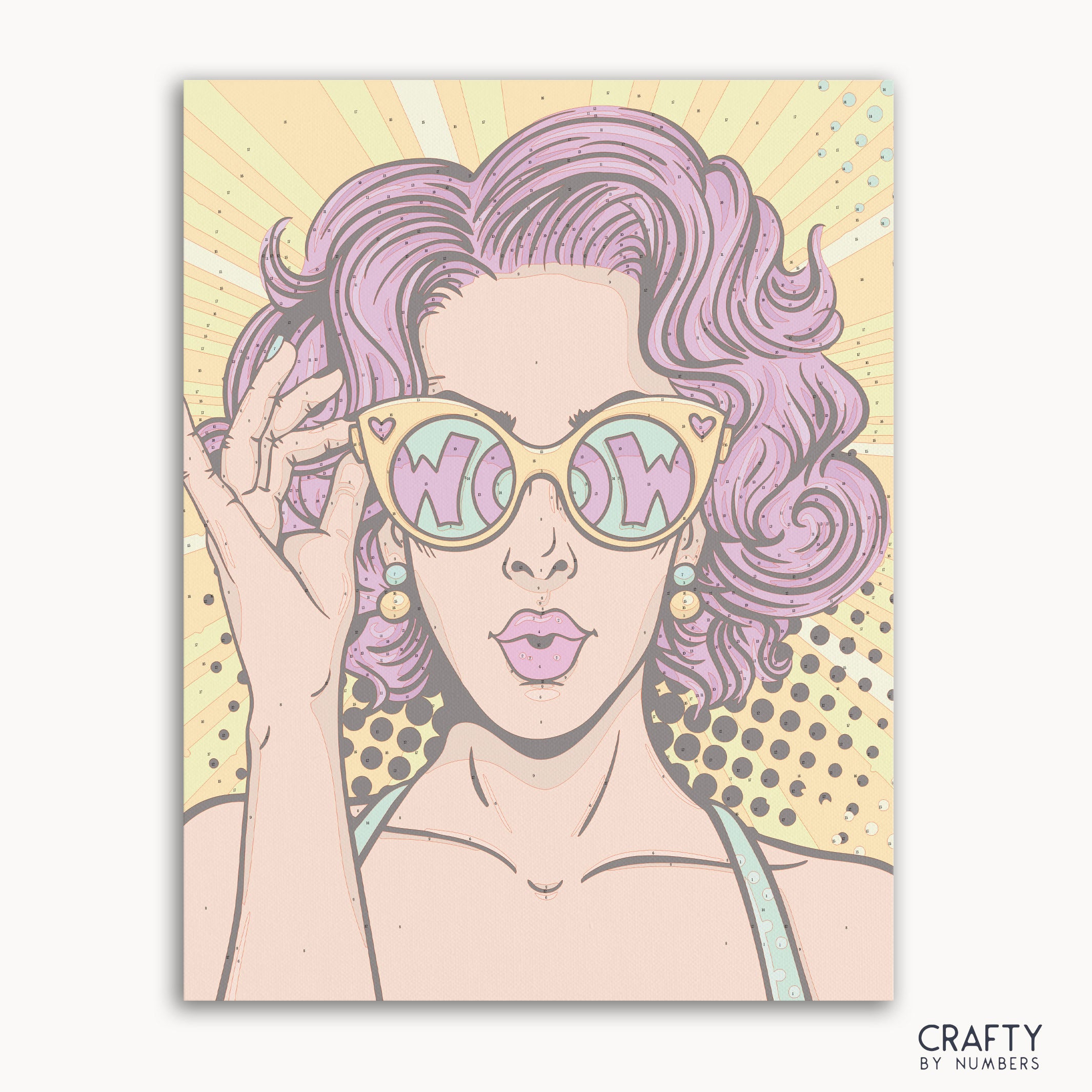 Pop art girl portrait inspired by famous paintings and vincent van gogh famous paintings style.