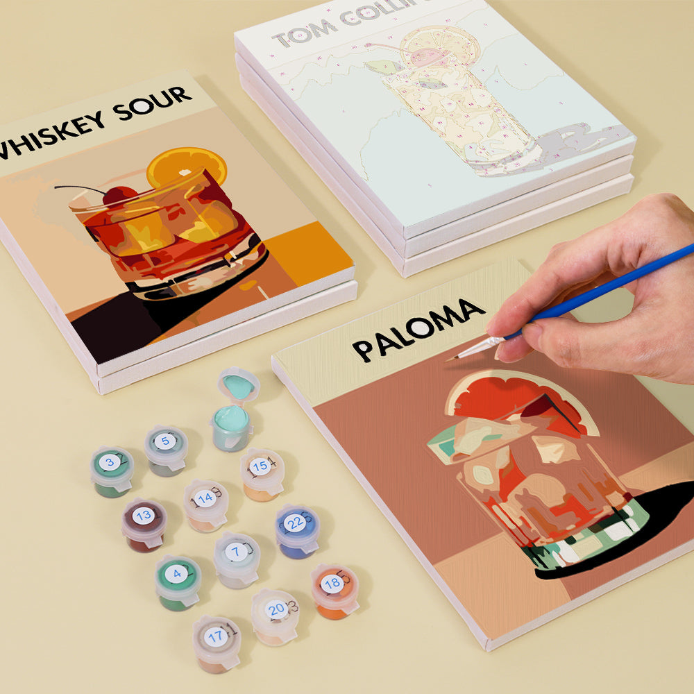 Artistic paint by numbers set for beginners and kids