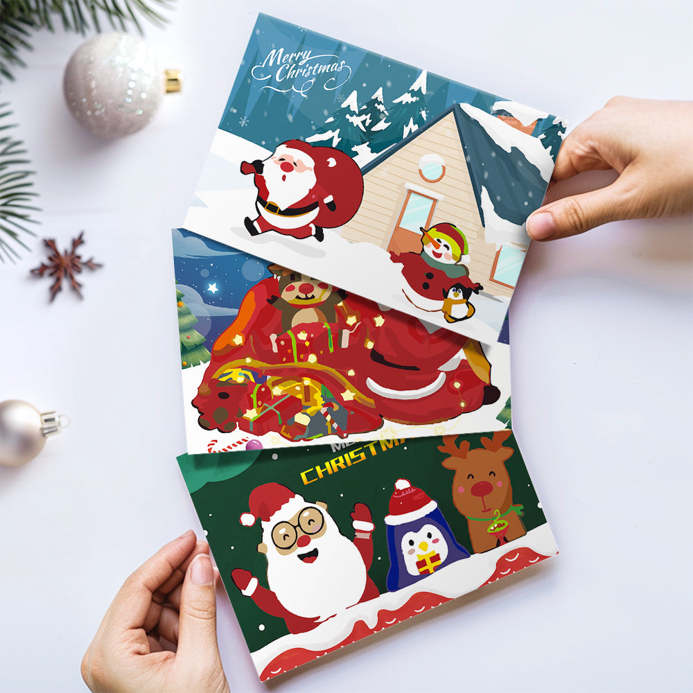 Creative DIY painting kit with jingle bell designs, festive craft set of 6 for joyful holiday artwork.