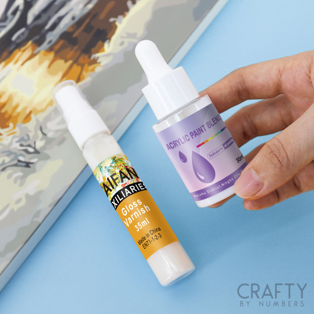 Adult paint by numbers bundle with gloss finish for creative gifts and artistic fun.