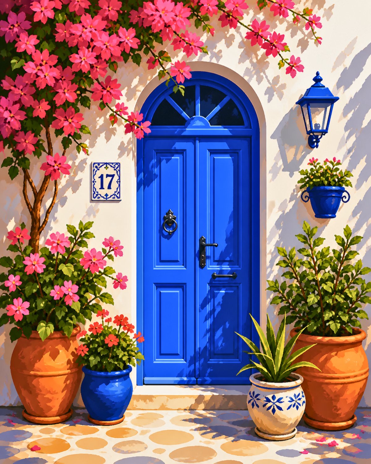 Blue Mediterranean Door