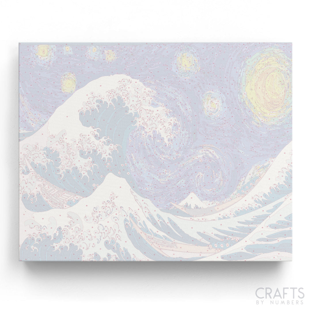 The Great Wave at Starry Night
