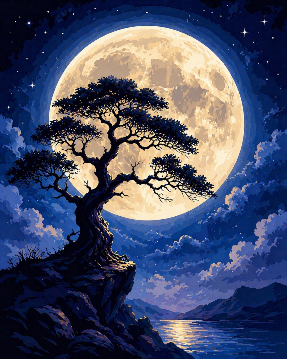 Moonlit Tree