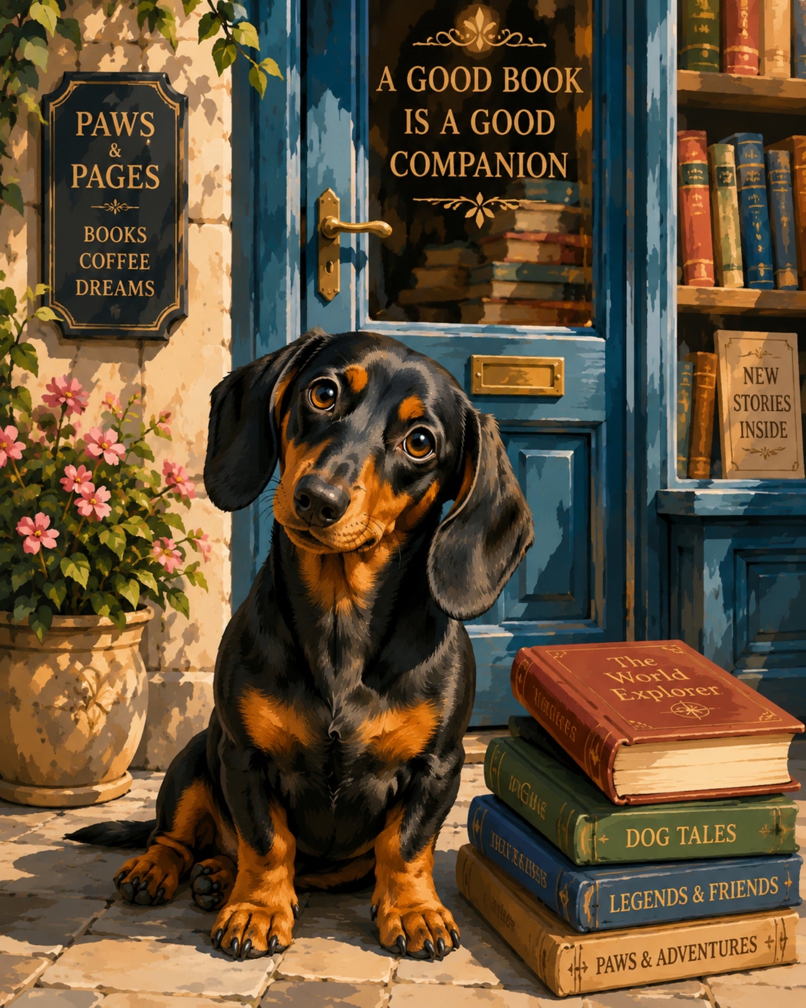 Bookshop Dachshund