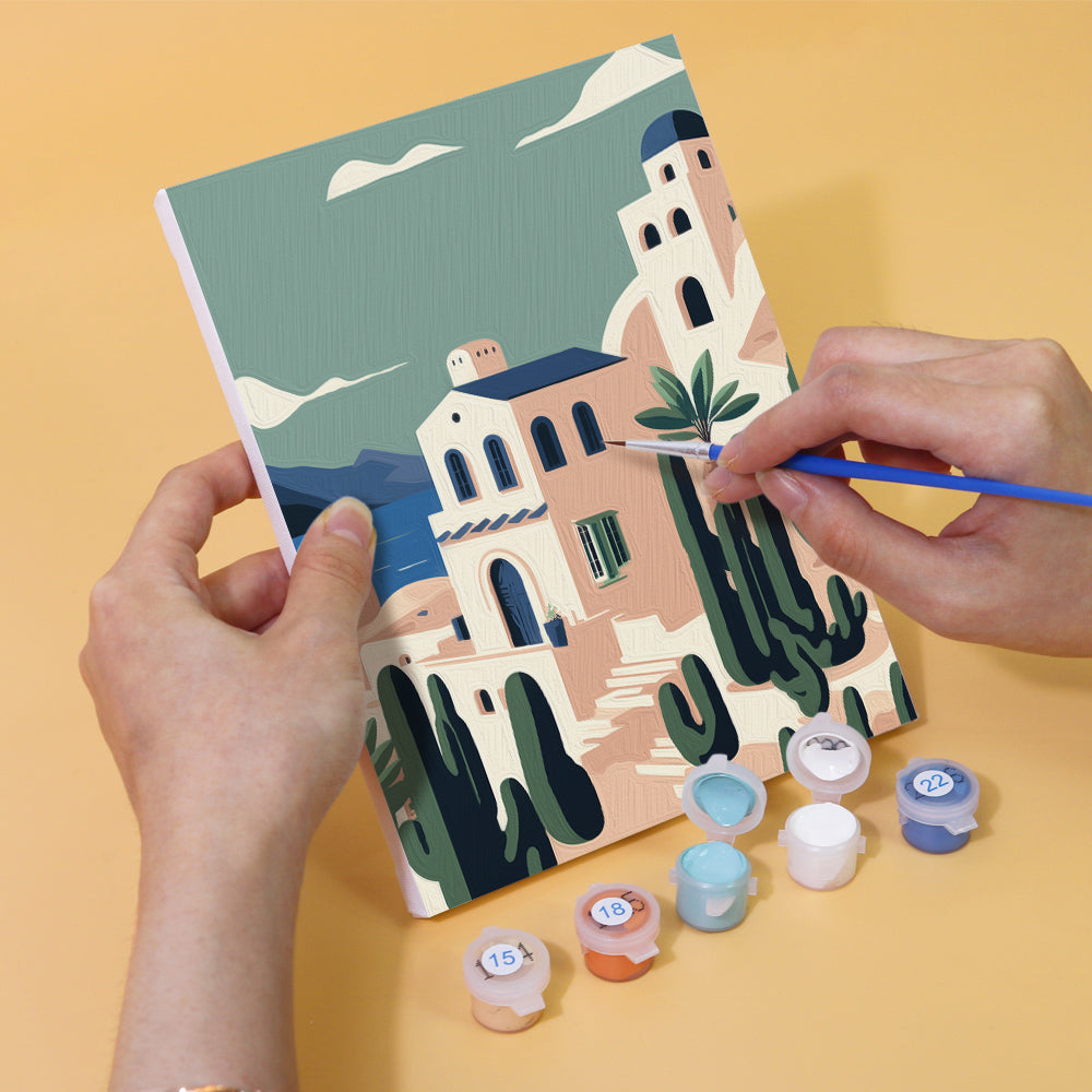 Wanderlust inspired desert canyon paint by numbers