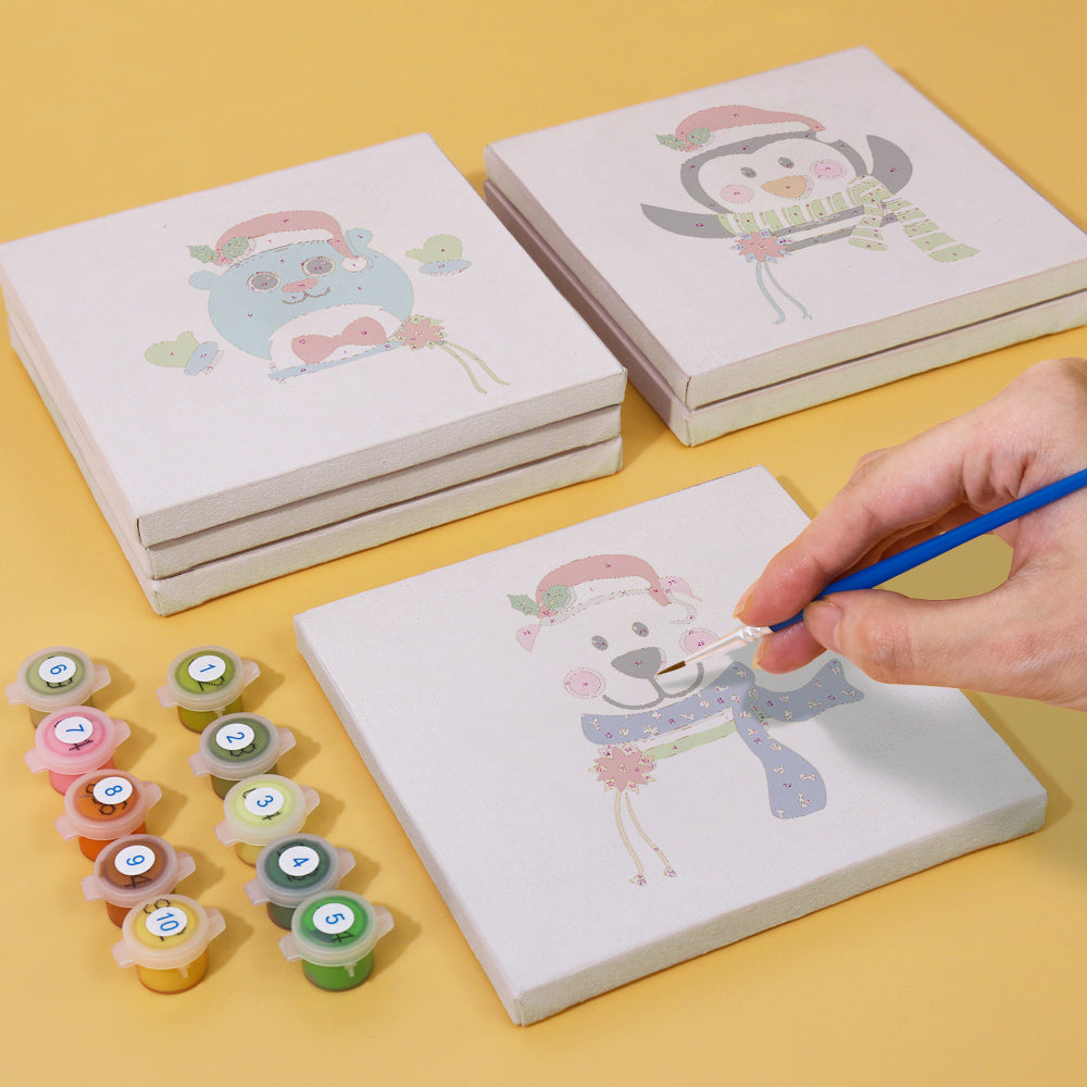 Christmas Pals kit featuring cute elf decorating tree