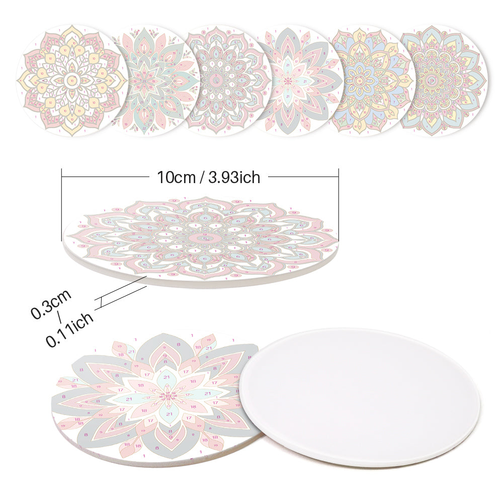 Mandala Magic (Set of 6) artwork on canvas