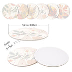 Earthy Elegance Coaster with vibrant colors inspired by frida kahlo famous paintings and emotional depth.