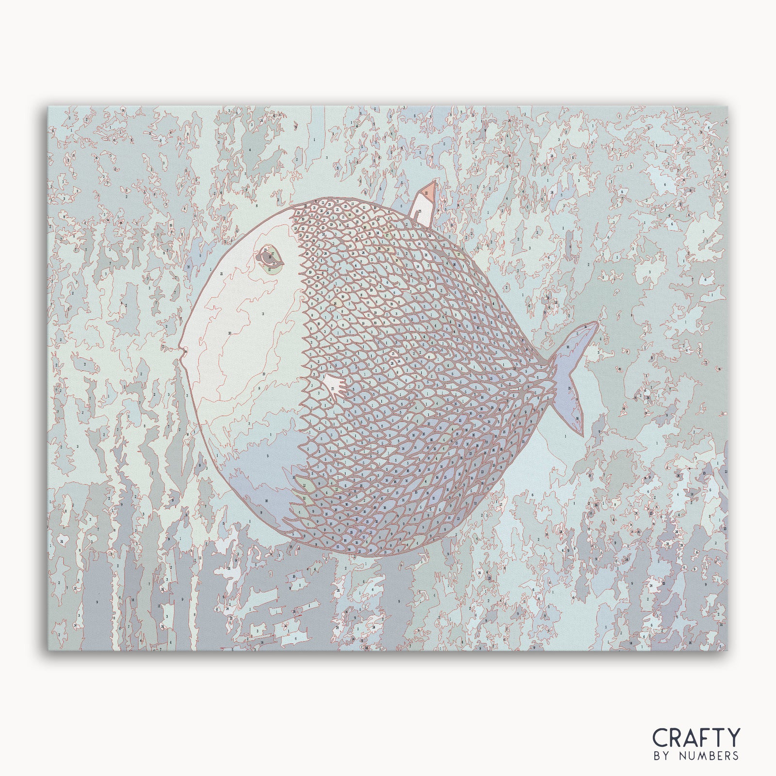 Detailed Big Fish paint by numbers design