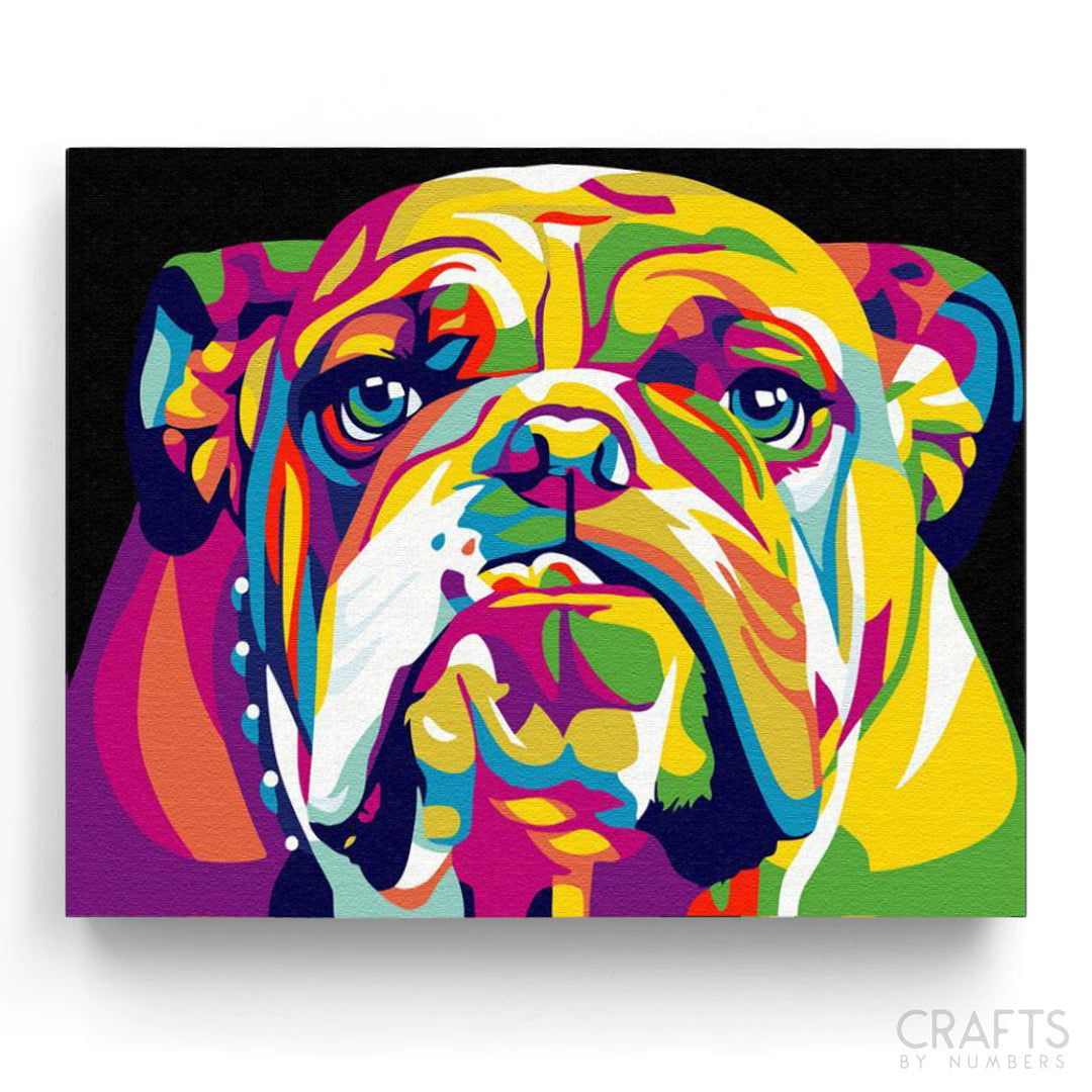 Multicolored English Bulldog – Crafty By Numbers