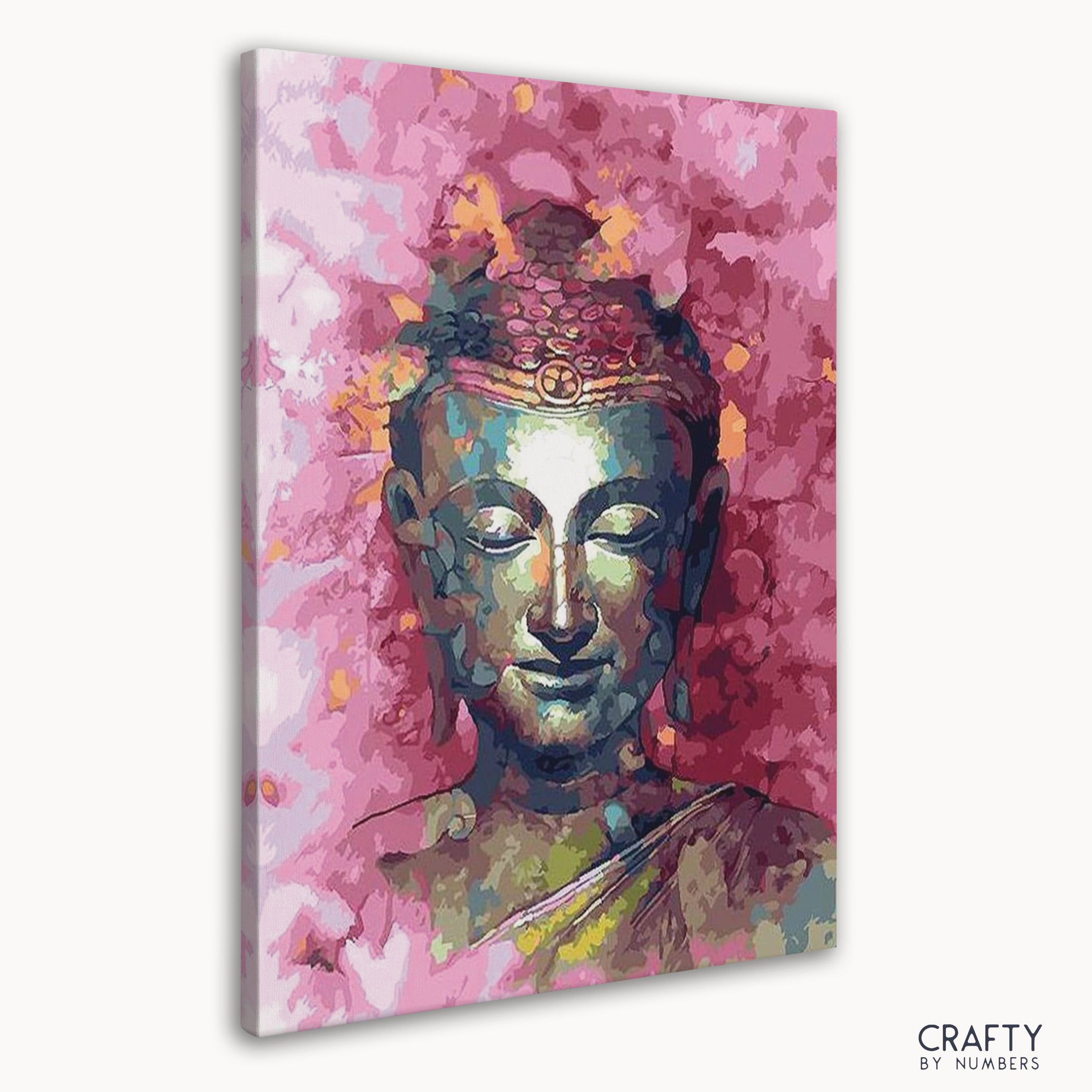 Serene landscape scene in Zen paint by number format, reminiscent of van gogh famous paintings and famous landscape paintings.