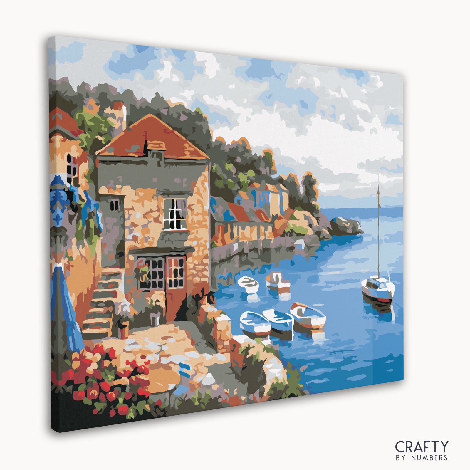 Seaside Harbor Heaven paint by numbers kit