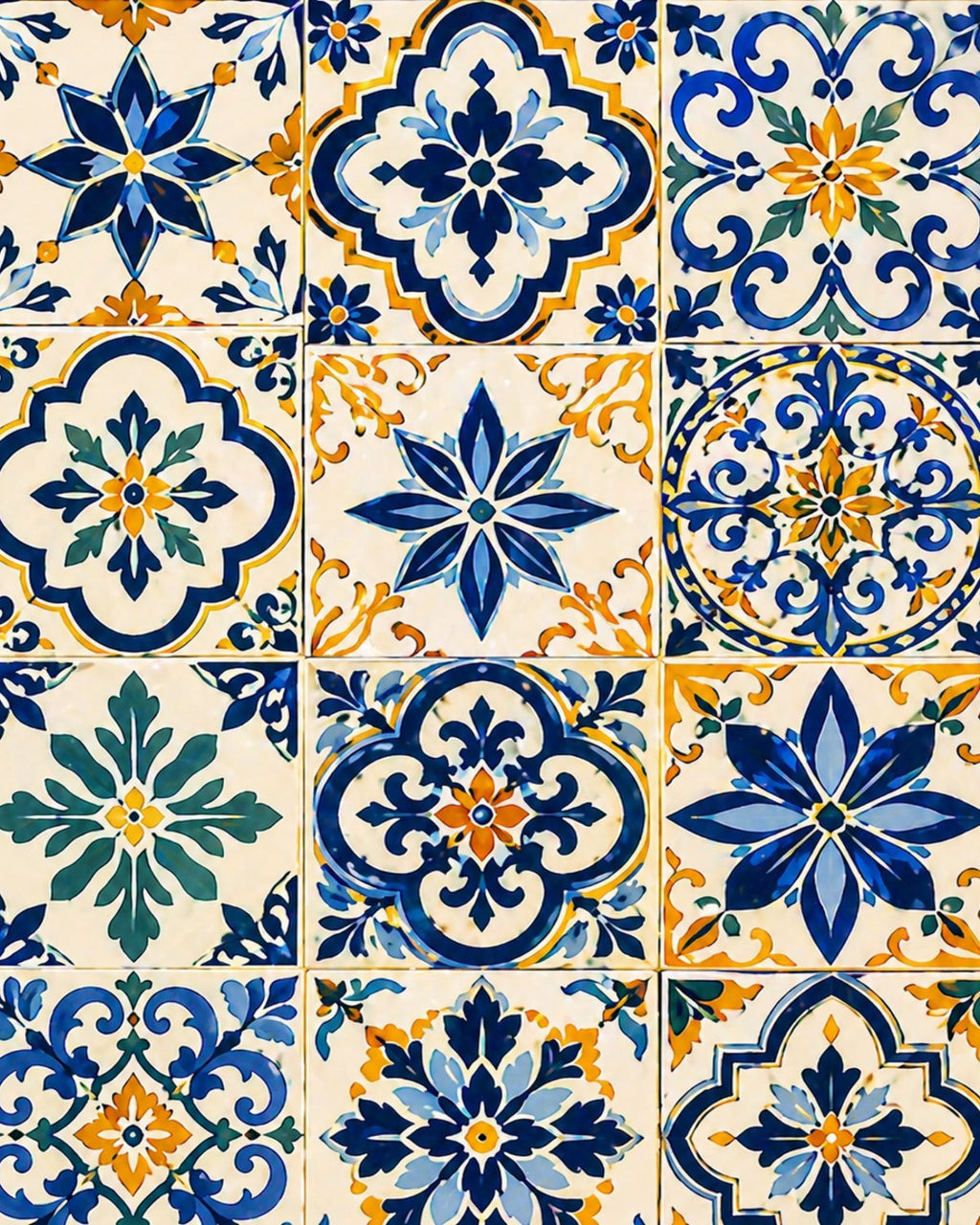 Finished Mosaic Tiles paint by numbers artwork