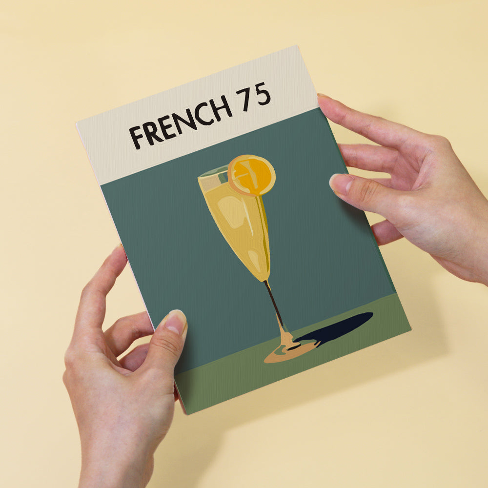 Fresnch 75 color by number cocktail kit