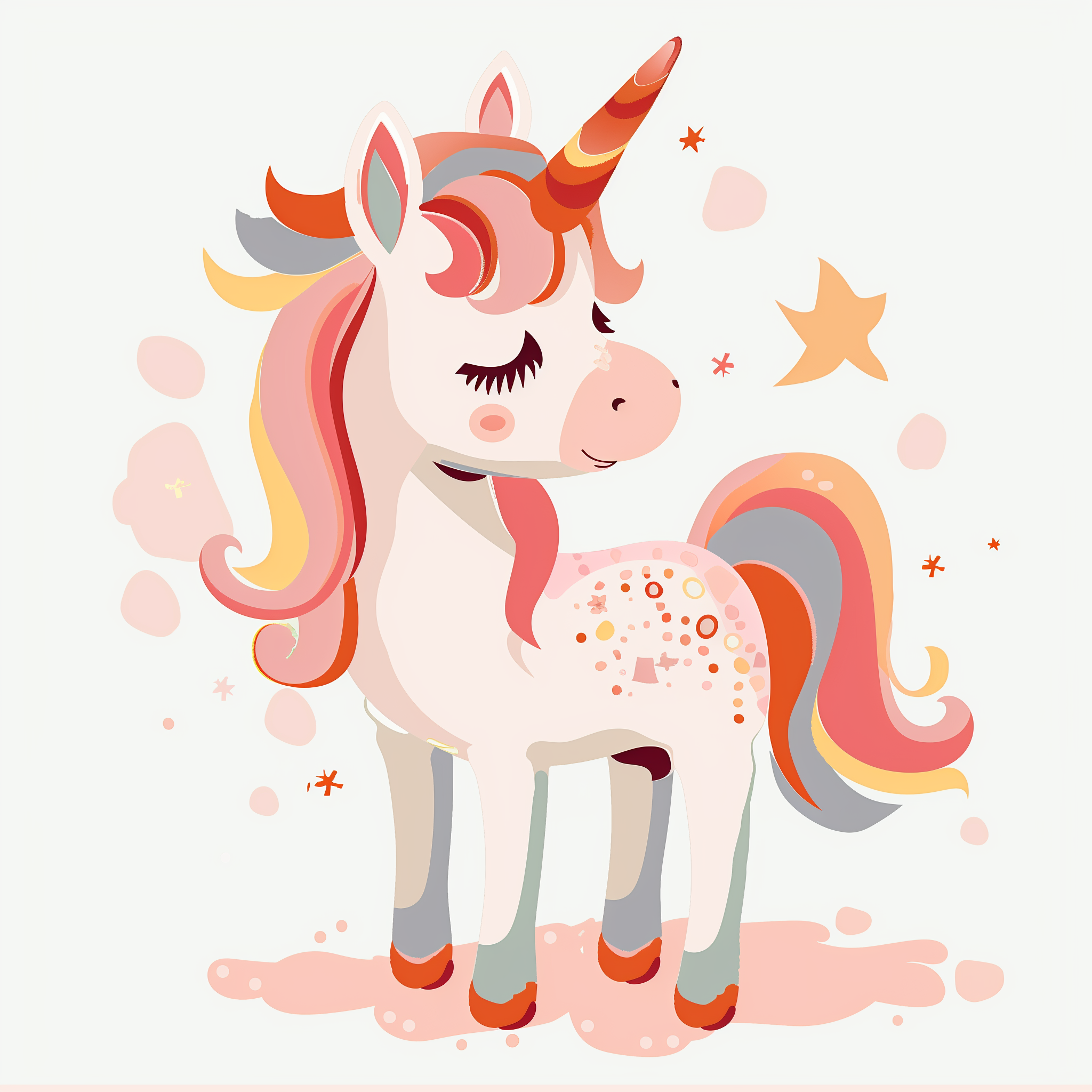 A paint by numbers kit depicting a colorful unicorn with stars in the background.