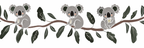 Koala Tree Toppers Paint by Number depicting a serene forest scene inspired by famous paintings, evoking the style of vincent van gogh famous paintings.