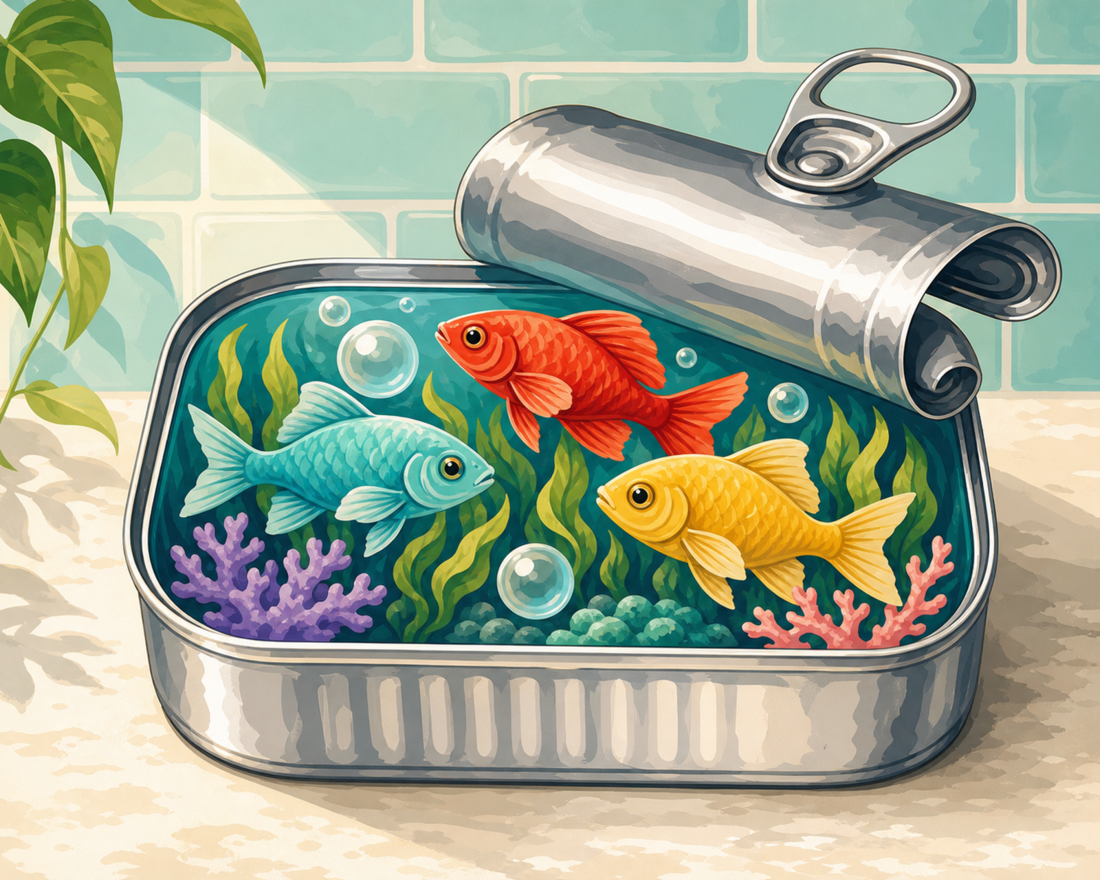 Sardinen-Aquarium
