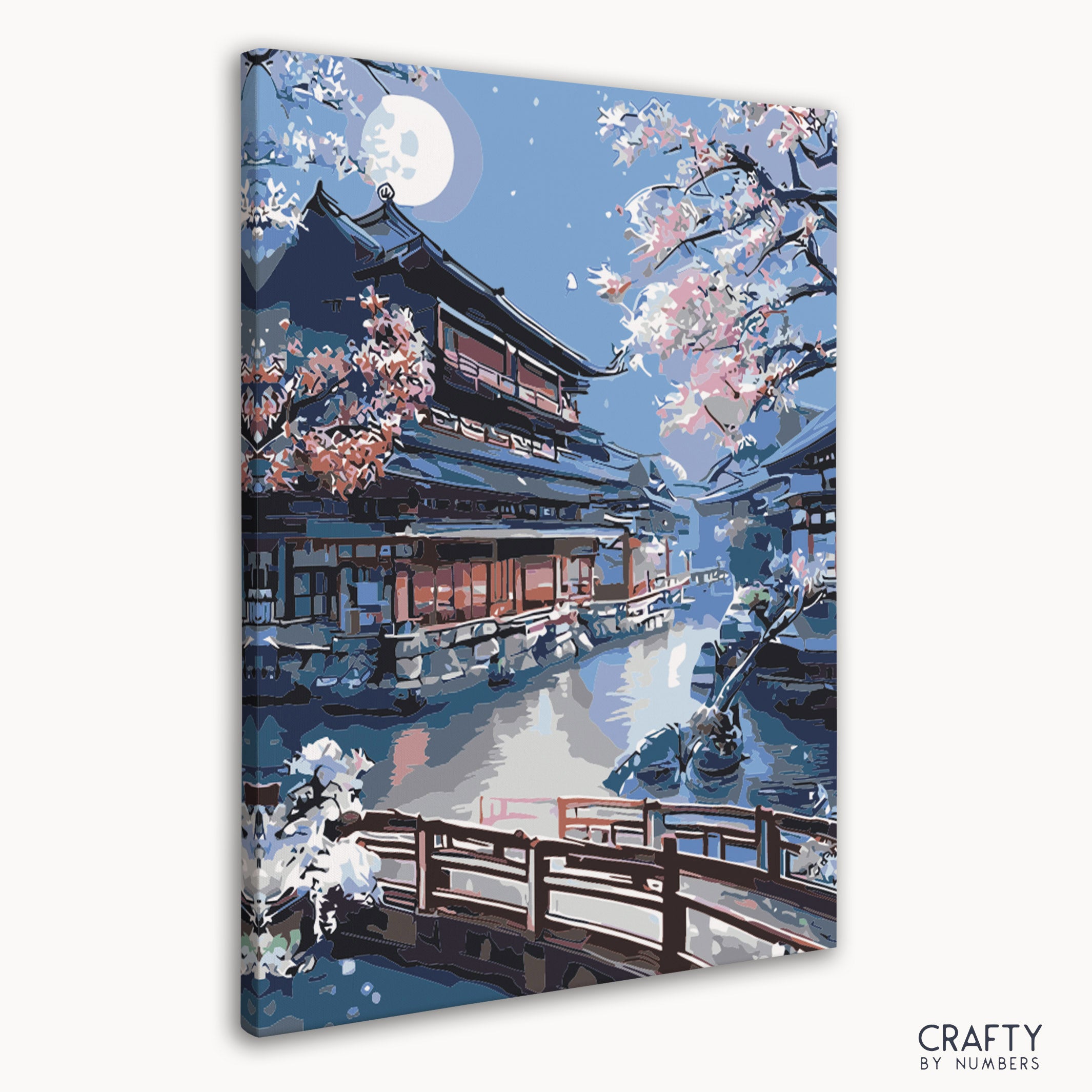 Set of vibrant pre-mixed acrylic paints included in Kyoto Shrine kit.