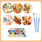 Earthy Elegance Coaster capturing picasso famous paintings dynamic shapes and bold color contrasts.