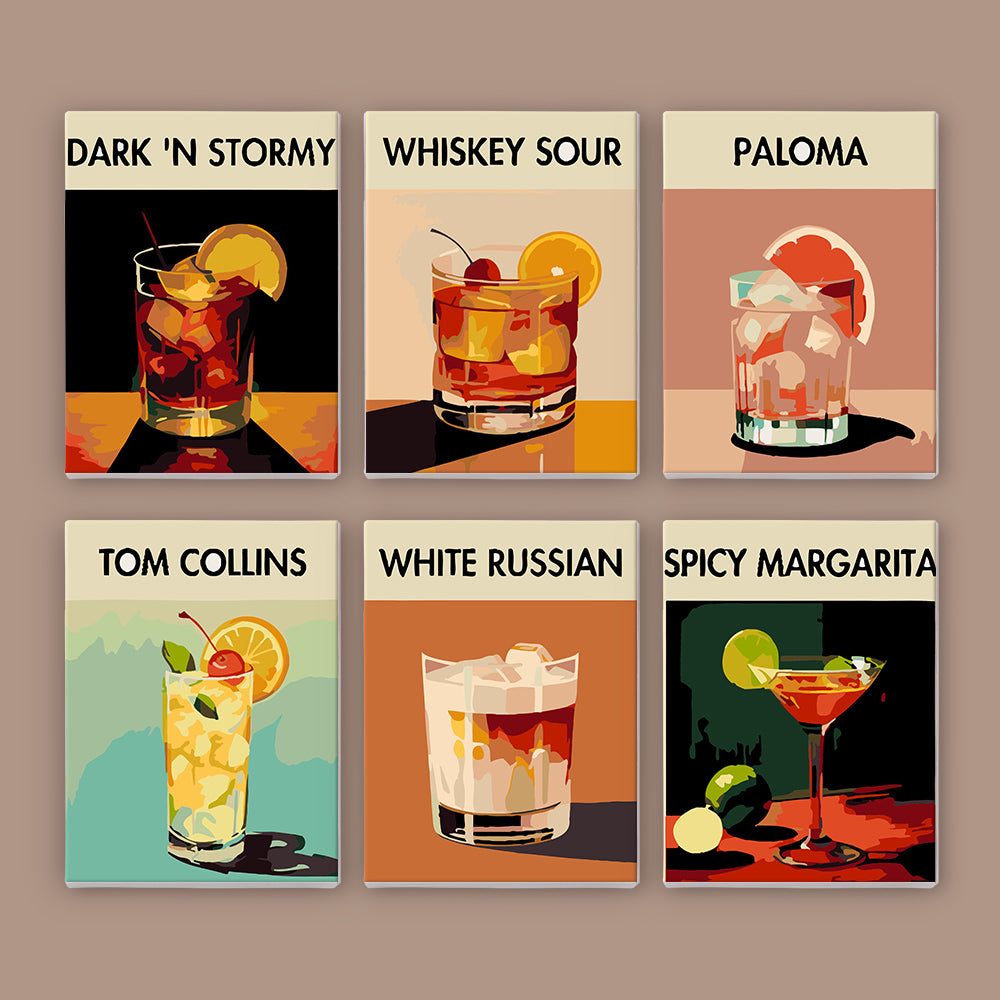 DIY paint by numbers set with easy-to-follow instructions