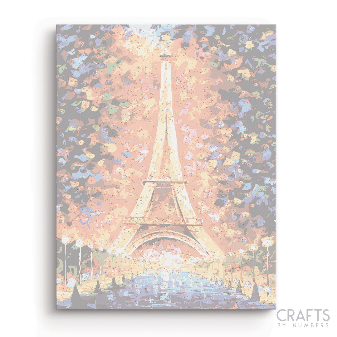 Eiffel Tower Pointillism