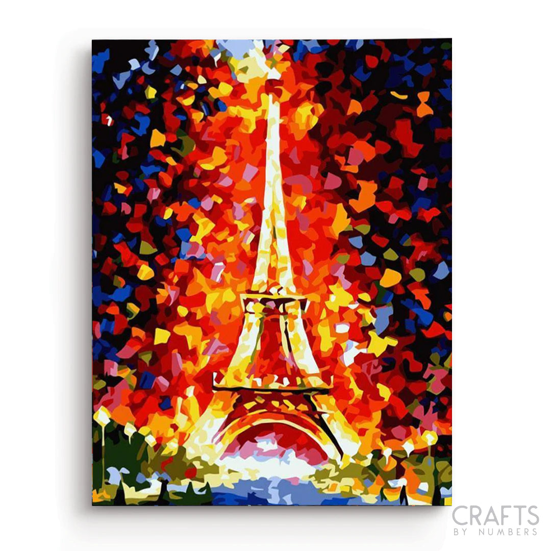Eiffel Tower Pointillism