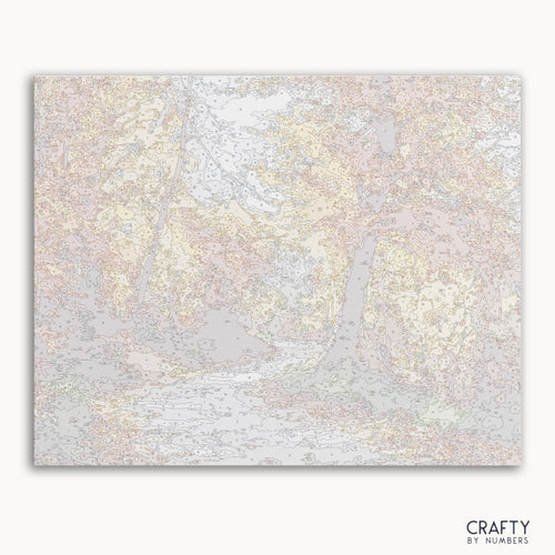 Autumn Forest paint by number vibrant scene inspired by famous paintings vincent van gogh famous paintings most famous paintings