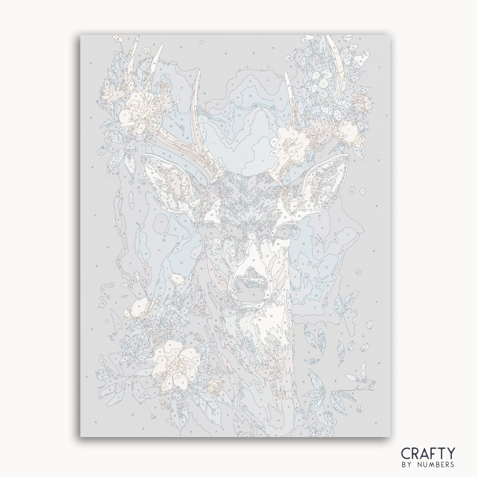 Detailed Forest Enigma paint by numbers design