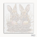 Bunny Bliss Basket paint by number featuring famous paintings inspired by vincent van gogh famous paintings and famous landscape paintings.