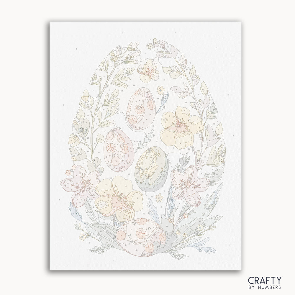 Egg Enchantment paint by number inspired by famous paintings by Vincent van Gogh famous paintings showcasing vibrant colors and brush strokes.