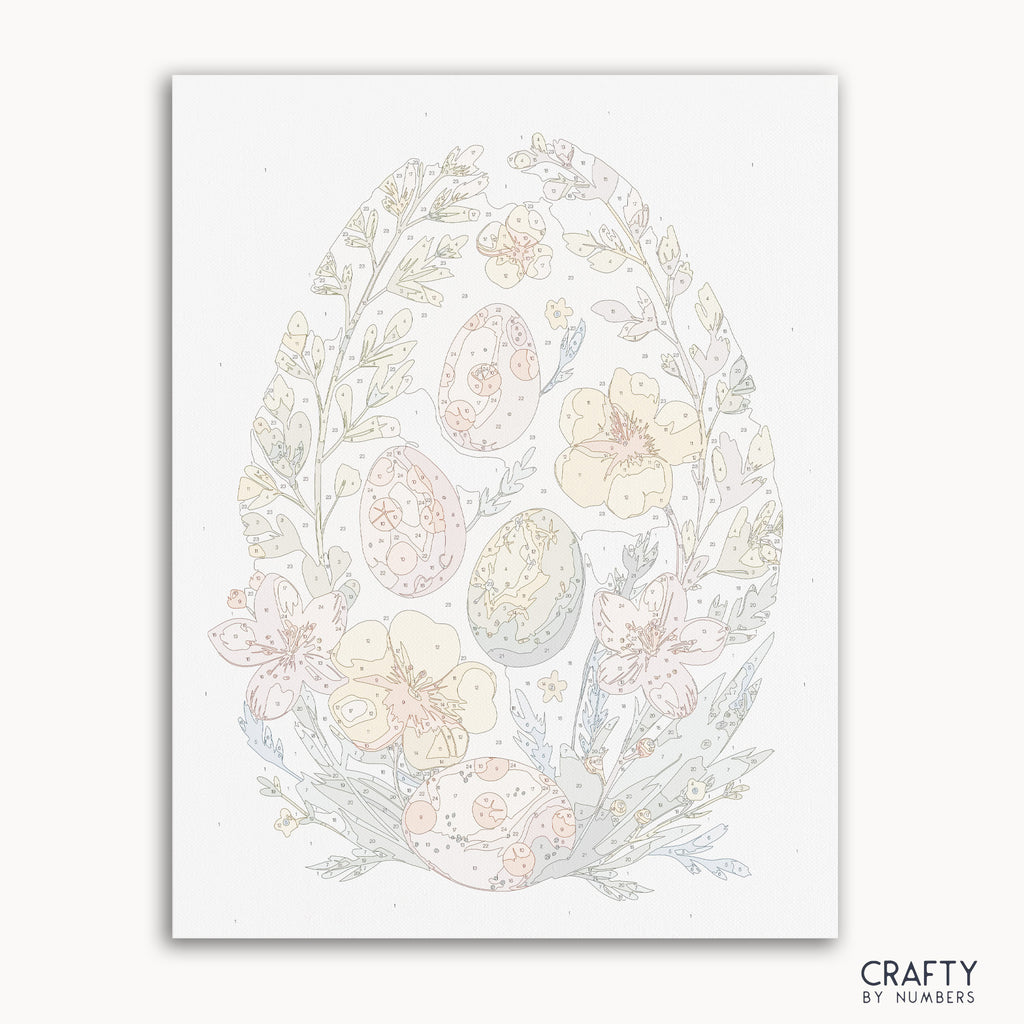 Egg Enchantment paint by number inspired by famous paintings by Vincent van Gogh famous paintings showcasing vibrant colors and brush strokes.