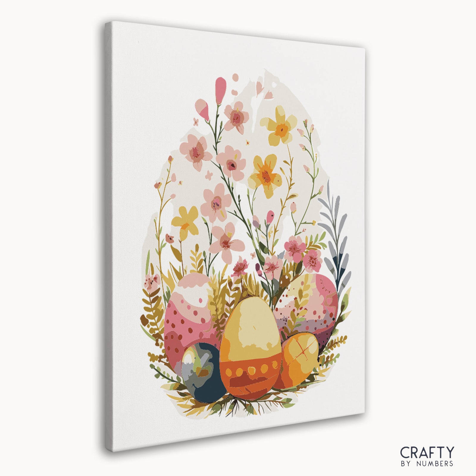 Magnifique peinture florale par numéro représentant des fleurs vibrantes rappelant de célèbres peintures de paysages et de célèbres natures mortes.