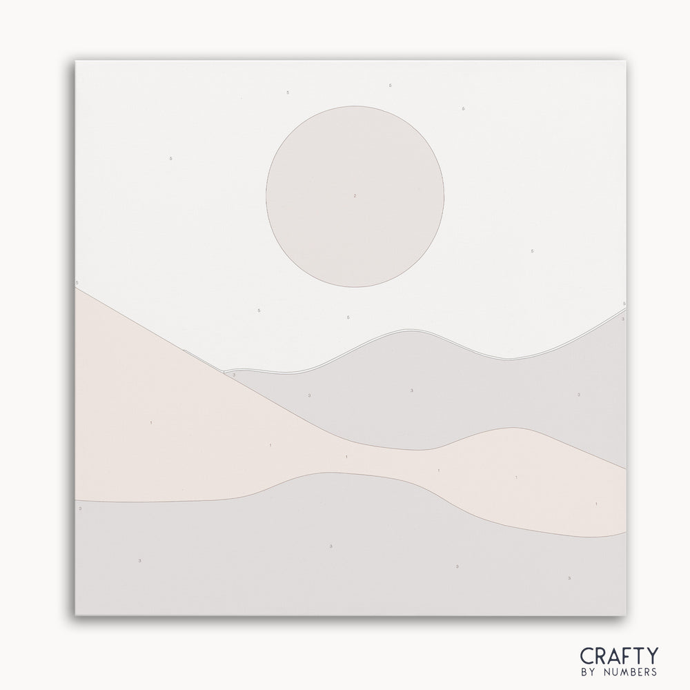 Dune Serenity paint by number featuring famous paintings inspired by vincent van gogh famous paintings and most famous paintings styles.