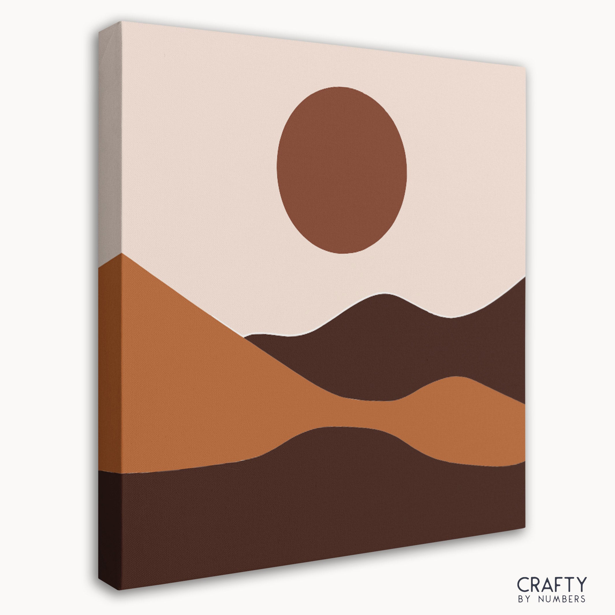 A beautiful dune serenity paint by number artwork combining famous landscape paintings and famous artists paintings influences.