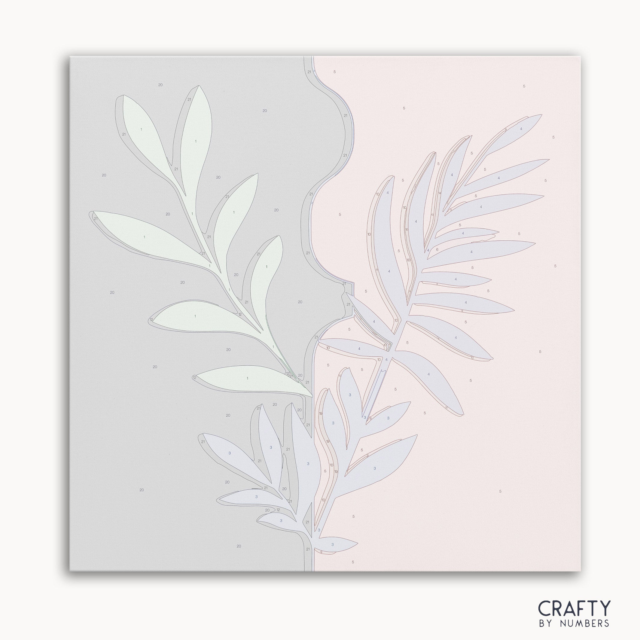 Flora Contrast paint by number inspired by famous paintings, capturing the beauty of famous flower paintings and famous still life paintings.