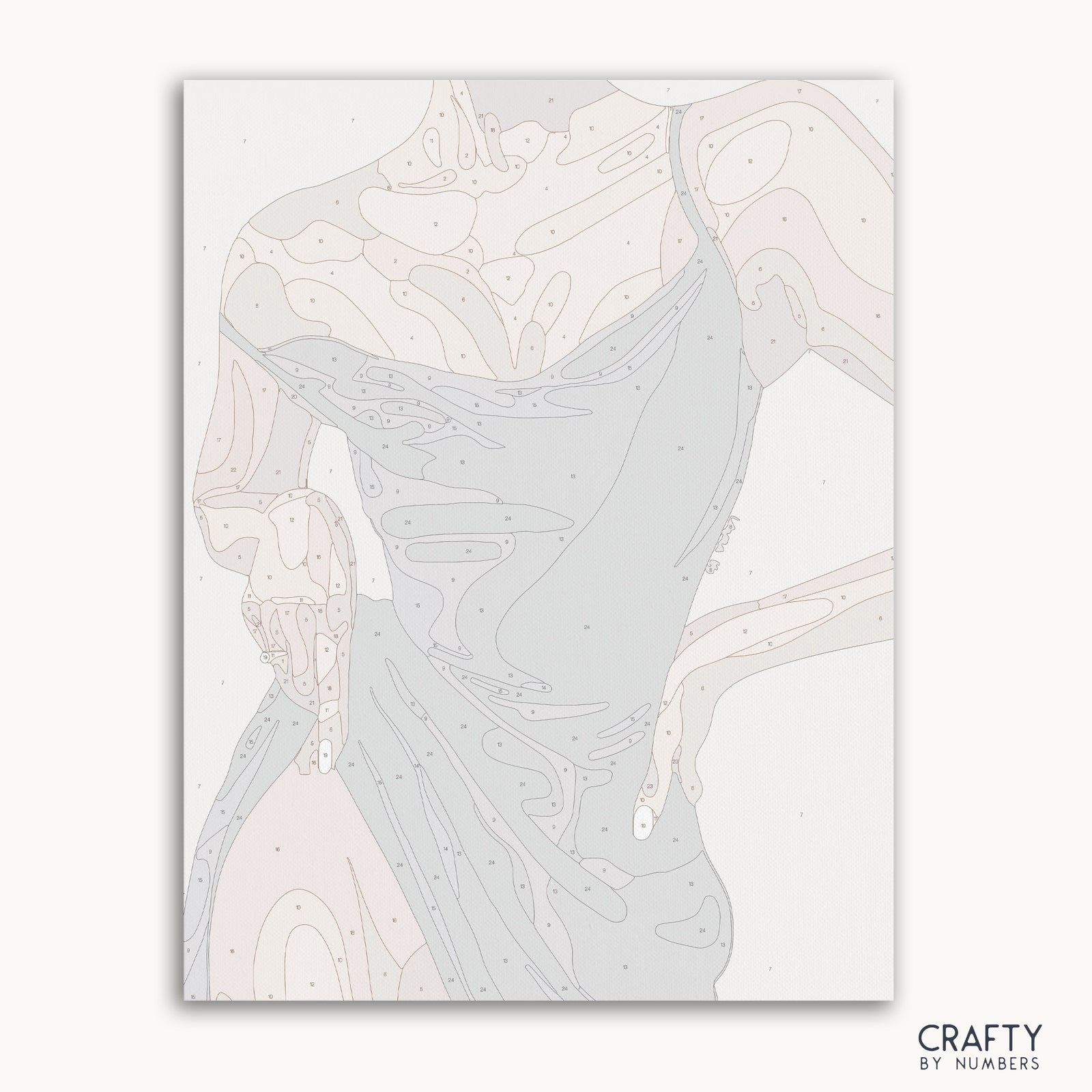 Detailed Elegant Silhouette paint by numbers design