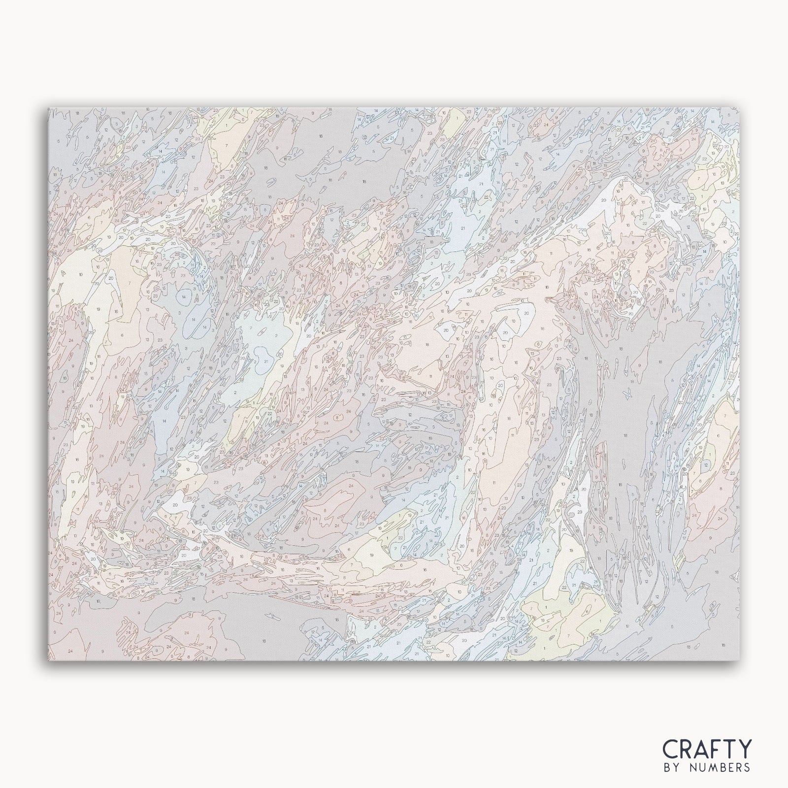 Detailed Vivid Passion paint by numbers design