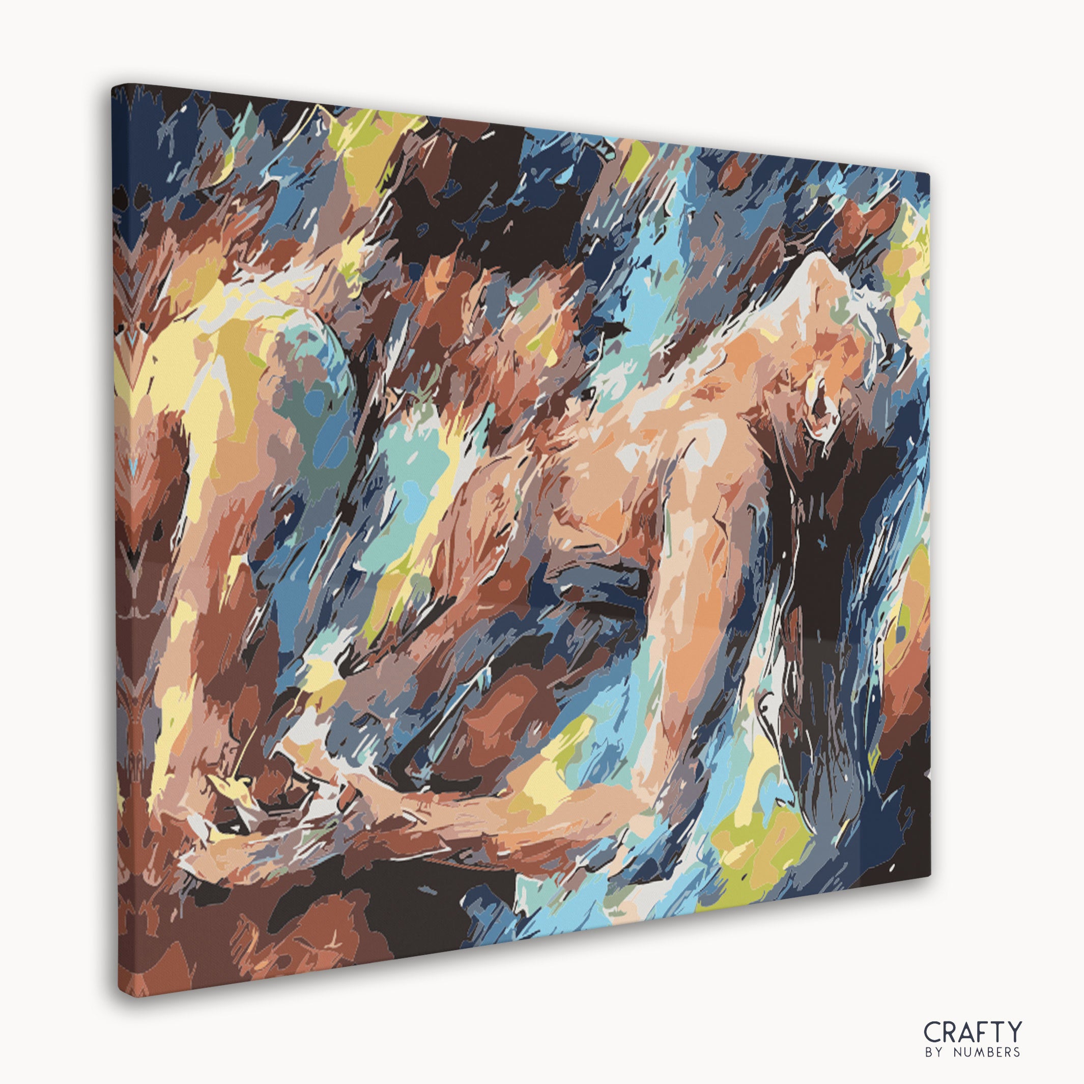 Vivid Passion paint by number capturing the essence of vincent van gogh famous paintings and vibrant brushstrokes.