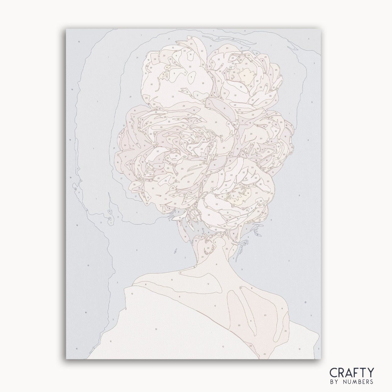 Detailed Rosette Reverie paint by numbers design