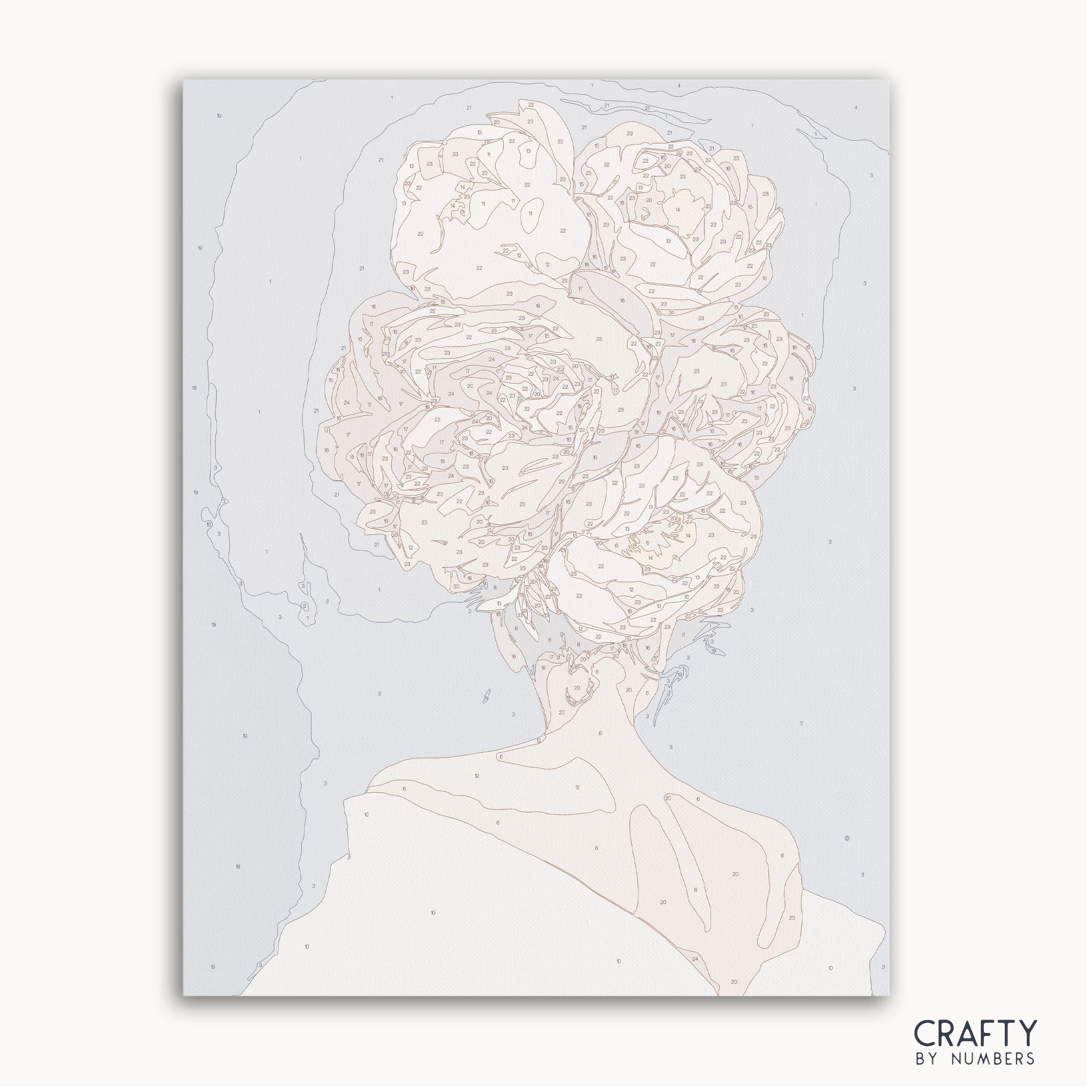 Rosette Reverie paint by number featuring vibrant colors inspired by famous paintings and van gogh famous paintings styles.