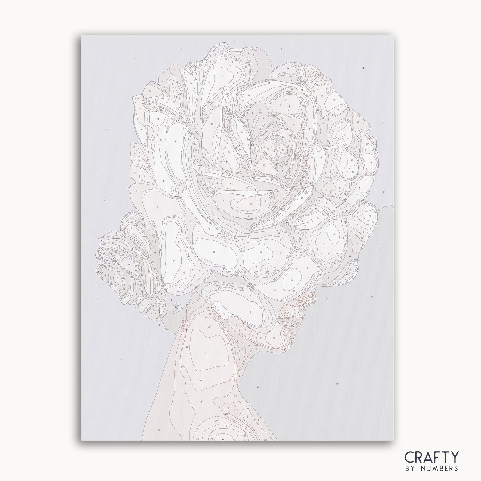Detailed Ivory Essence paint by numbers design