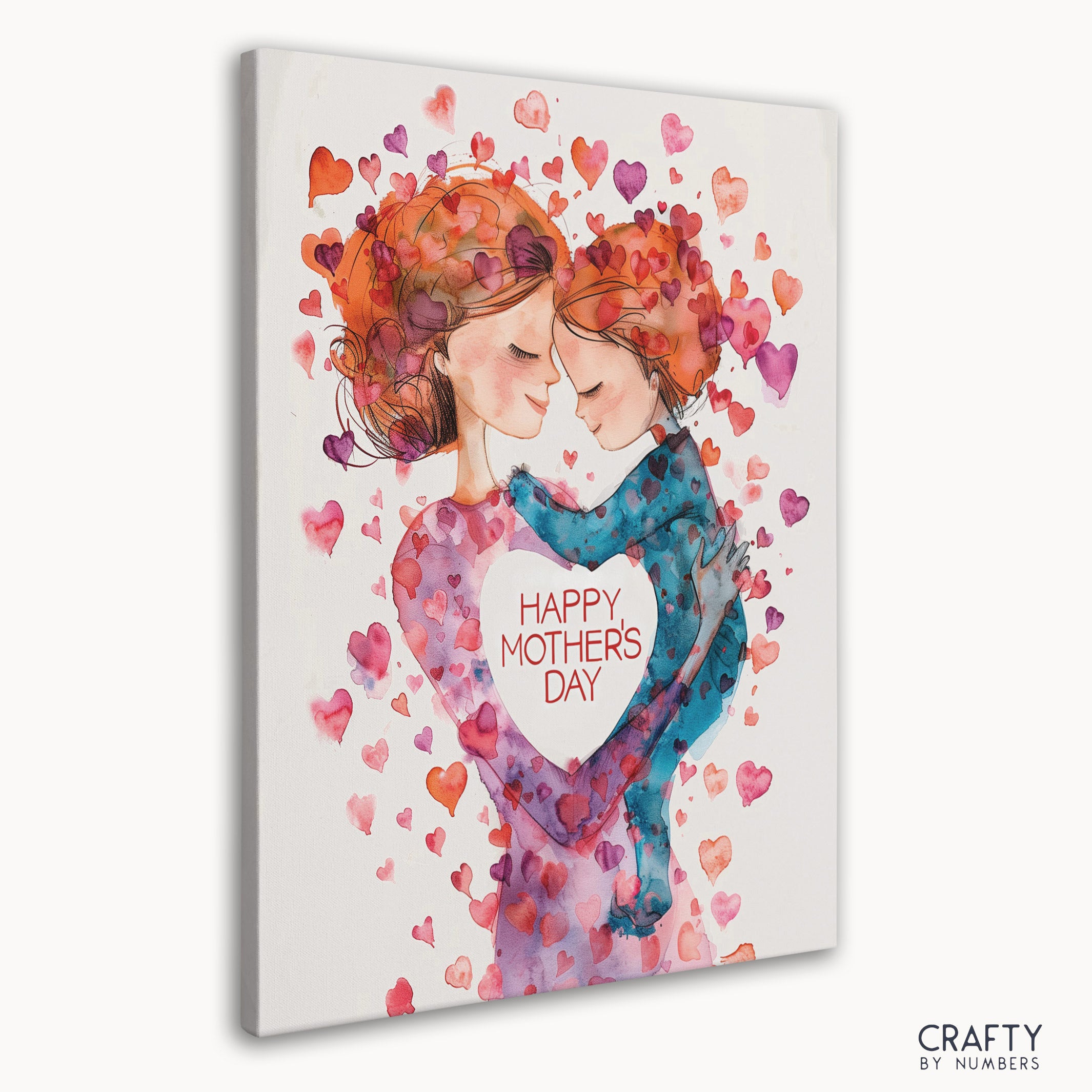 Romantic couple hugging in a paint by numbers artwork, reminiscent of Vincent van Gogh famous paintings and famous paintings of people.