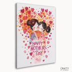 Close-up of Heartfelt Whispers paint by numbers Love featuring gentle hands, evoking famous paintings of women.