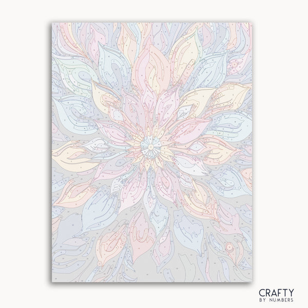 Floral Fusion paint by number featuring vibrant flowers inspired by famous paintings and van gogh famous paintings in rich colors.