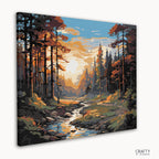 Set of vibrant pre-mixed acrylic paints included in Forest Harmony paint kit.